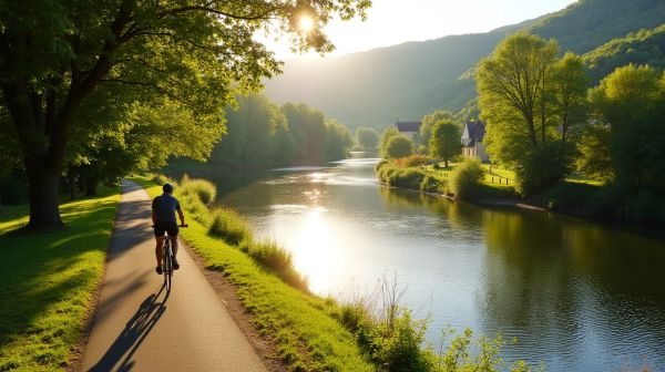 Balade à vélo le long de l'Isle en Dordogne : un itinéraire unique